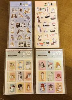 ミ*ャ様 モフサンド　フラットシール2種とスクエアシール2種セット