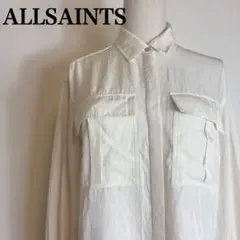 オールセインツ ESME SHIRT シャツ 長袖 ボタンロゴ 36のサムネイル