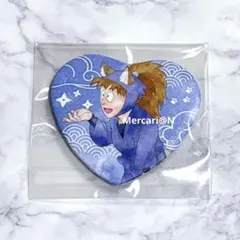 ゆ*る様 忍たま乱太郎 鉢屋三郎 ハート形缶バッジ ナンジャタウンコラボ限定 ♡