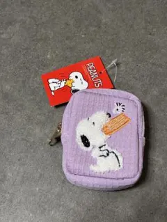 PEANUTS スヌーピー カラビナ付きさがらポーチ