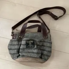 フォルナ Folna ハリスツイード2WAYショルダーバッグ