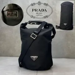 PRADA ショルダーバック プラダ 2way ハンドバック 黒 ロールトップのサムネイル