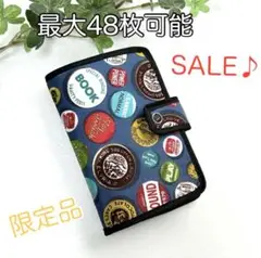 最大48枚可能大容量カードケース☆ピンバッチ柄