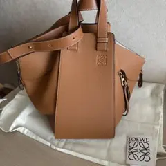 大幅値下げ 極美品 ロエベ LOEWE ハンモックスモール サンド/ミンク 