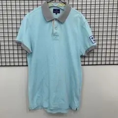 J747 Henry Cotton's 水色 ポロシャツ Mサイズ