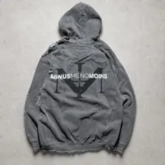 2297◆MINUS マイナス ダメージ加工 パーカー 1 クラッシュ