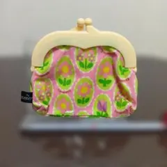 SWIMMER 廃盤品　がま口 ポーチ 花柄 ピンクのサムネイル