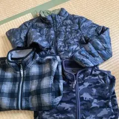★3点セット★ユニクロ　中綿ダウンジャケット　フリース　１３０.１４０サイズ