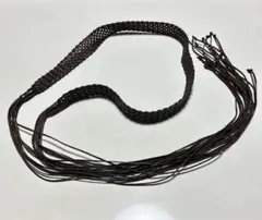 き*ゅ様 ブラウン　レザー 編み込みベルト