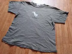 タンタン&スノーウィ　ヴィンテージTシャツ(カーキ色)