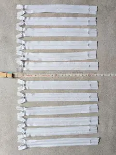 ファスナー 12本セット 約20cm　白