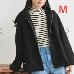 earth 2Wayフード付ショートコートM