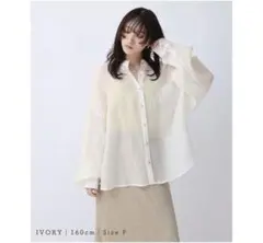 【NOAHL】シアーシャツ トップス