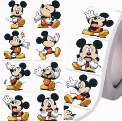 【Disney】ミッキーマウス 大小セット ロールシール切り売り190枚