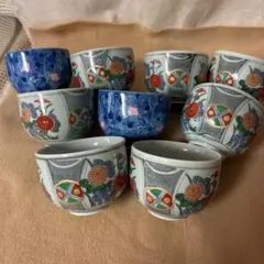 有田焼　湯呑9客　日常調度品芸術