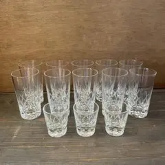 グラスセット レトロ　昭和レトロ　ガラス　クリスタルカット