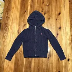 Polo Ralph Laurenフード付カーディガン ネイビー　4T