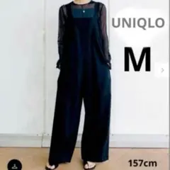 ★美品★UNIQLOユニクロ リネンブレンド サロペット リネン混 春 夏