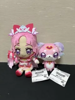 名探偵プリキュア コロっとまんまる　プリフェイスぬいぐるみ　2点セット