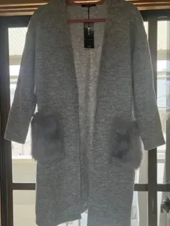 INGNI＊ロングカーデ＊ファーポケット＊新品未使用タグ付＊ノーカラー
