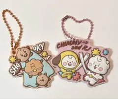 BT21 シリコンキーホルダー SHOOKY/CHIMMY&RJ