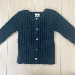 BONTON ダークグリーン カーディガン 18m