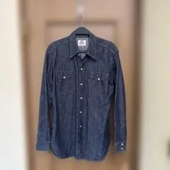 濃紺 リーバイス デニム ウエスタンシャツ ビンテージ レプリカ 復刻 90s