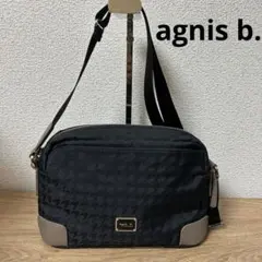 【美品】agnis b アニエスベー ショルダー　サコッシュ　千鳥格子