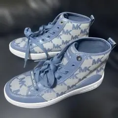 MICHAEL KORS ブルーハイカットスニーカー