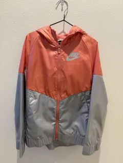 Nike フード付きジャケット M ピンク・グレー