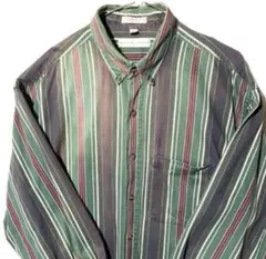長袖シャツ ビンテージシャツ XL 総柄 90年代 古着ライク