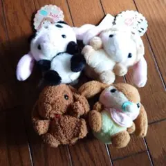 ぽてうさろっぴー　うさぎ　マスコット　ぬいぐるみ　ストラップ　パンダ　まとめ売り