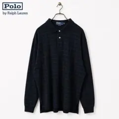 Polo by Ralph Lauren 長袖ポロシャツ ブラック チェックXL