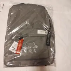 NEKO 猫デザイン グレー　リュック　 バックパック