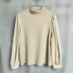 ハイネックブラウス 長袖 lサイズ