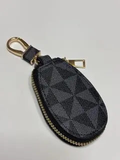 多機能キーバッグ＆ウォレット 男女兼用 風車形　スマートキーケース 黒とグレー