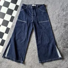 BRAPPERS デニムワイドパンツ レディース