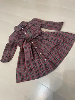 ラルフローレン チェックワンピース 12M 80cm シャツワンピース