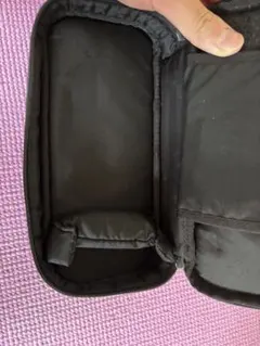 ブラック 筆箱 メッシュポケット付き