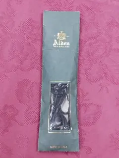 Alden black leather shoelaces 　新品未使用のサムネイル