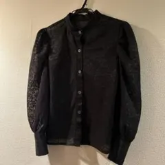 シースルー 黒 レース 長袖 レディース トップス レース