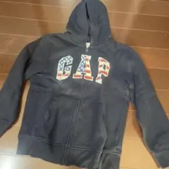 【美品】GAP Kids M ネイビー フード付きパーカー