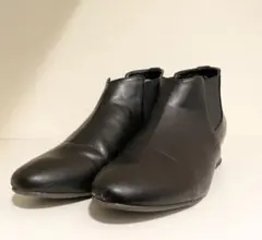 ikka ブラック サイドゴアブーツ ショート丈 24cm Lサイズのサムネイル