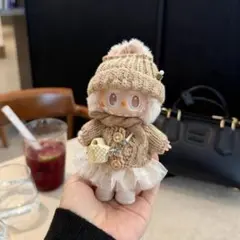 限定価格 ラブブ洋服Labubuぬいぐるみ着ぬい服　17cm着せ替え服6点セット