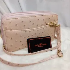 【新品】Kollo Rose ラウンド ダブルファスナー長財布 ショルダー付き