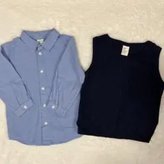 H&M フォーマルシャツ&ベスト 12-18m