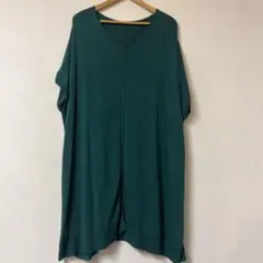 美品 レリアン ニットワンピース サイズ11 グリーン ゆったり