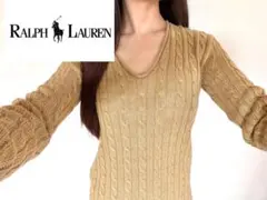 RALPH LAUREN ベージュニットマークあり M♡