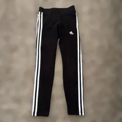 adidas 黒 ストライプ スパッツ 140