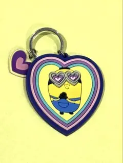 ミニオン ハート型アクリルキーホルダー